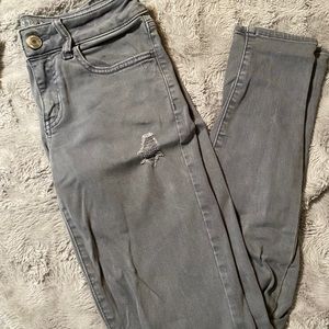 AE Slate Grey/Blue Jeggings